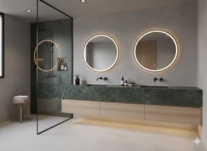 Fournisseur de comptoirs de salle de bain en marbre Verde Alpi poli naturel pour projets de lavabos personnalisés - Product Image 6