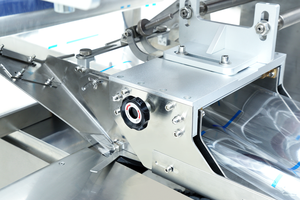 Envoltura horizontal de flujo de chocolate Máquina envolvedora de flujo Barra de chocolate - Product Image 6