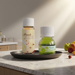 Bouteilles de jus en plastique vides rondes avec vitrine personnalisée 2oz 4oz 8oz 12oz 16oz Mini bouteille de soda de jus concentrée vitaminée - Product Image 3