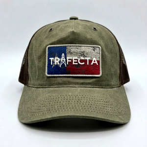 Custom Wax Canvas Trucker Hat Vintage Cap Design Woven Patch High Quality Brown Mesh <b>Metal</b> <b>Eyelet</b> Snapback Hat For Hunting - Product Image 1