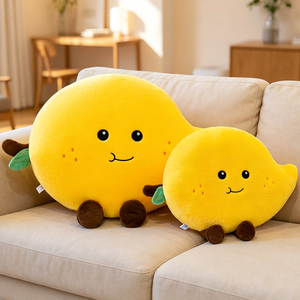 Almohada de Peluche Personalizada con Forma de <span class=keywords><strong>Mango</strong></span>, Suave y Adorable, con Diseño de Expresión Bordada, Decoración para el Hogar y Sofá, Logotipo ODM OEM - Product Image 3