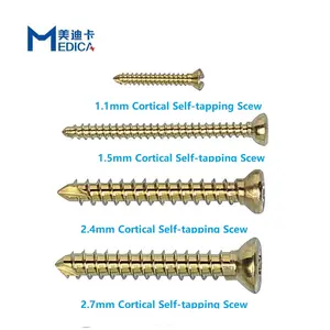 High Quality Veterinary Orthopedic Implants 1.1/1.5/2.4/2.7mm Corrical Self Tapping Screw