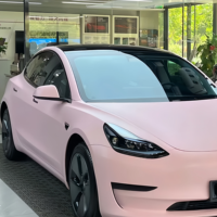 Film de protection pour voiture PET plat mat rose macaron, TPU coulé, toucher doux, résistant aux rayures, vente en gros d'usine, 1.52X16M/5X55FT