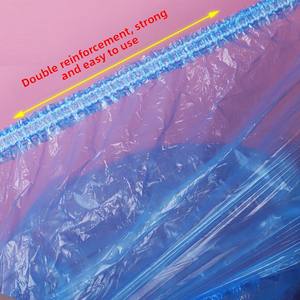 Bonnet de douche jetable imperméable pour femme, élastique et doux, pour la coloration des cheveux à domicile, en plastique, protection pour la tête - Product Image 5