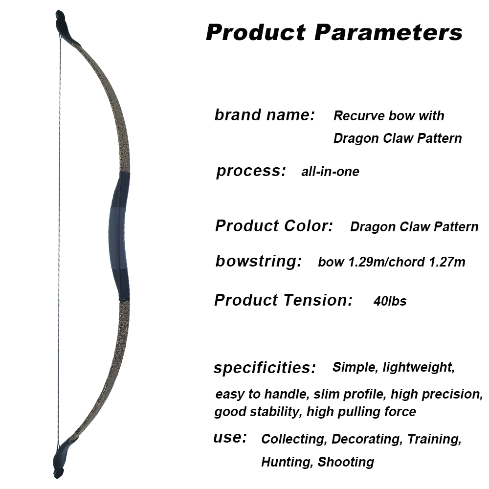 Modello artiglio di drago da 40 libbre nero