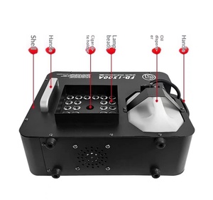 Machine à fumée de scène professionnelle 1500W avec 24 buses, colonnes de fumée verticales RVB, sortie continue pour spectacles de DJ et événements en direct - Product Image 4