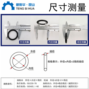 โอริงยางฟลูออโร ขนาดเส้นผ่านศูนย์กลางลวด 1.8 มม. วัสดุ FKM ทนความร้อนสูง - Product Image 5