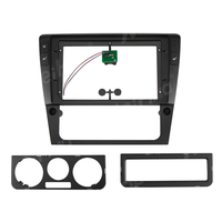 Cadre de radio de voiture Meihua 9 pouces pour VW Passat B6 2006 2DIN, panneau stéréo avec faisceau de câblage