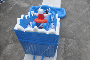 Toboggan aquatique gonflable commercial <span class=keywords><strong>d</strong></span>'été tropical toboggan géant de piscine gonflable - Product Image 6