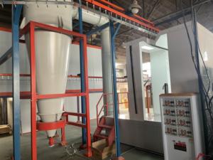 Linha de Produção de Revestimento Eletrostático em Pó Double Win, Cabines de Pulverização com Controle PLC, Equipamento de Pintura Remota para Substratos de Aço - Product Image 1