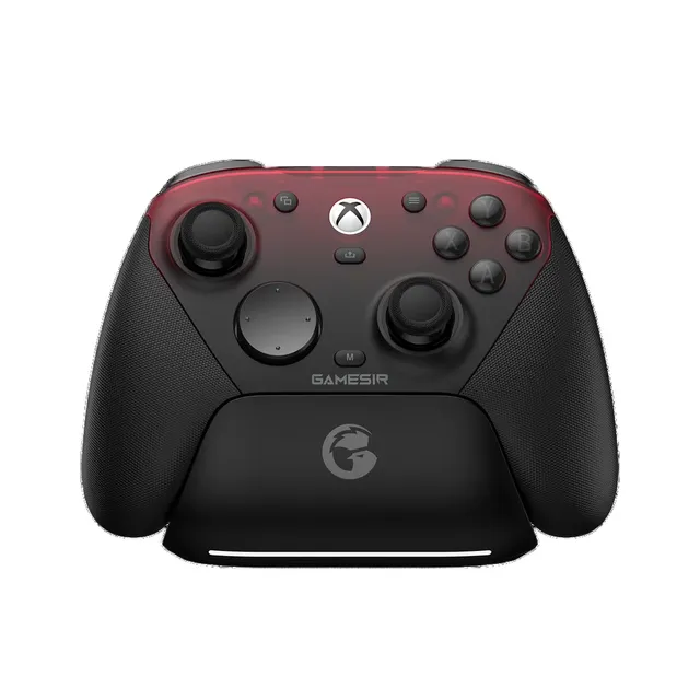Wireless Ergonomic Game Controller with Hall Effect Joystick 2.4GHz for  RGB Light No Drift CE FCC RoHS