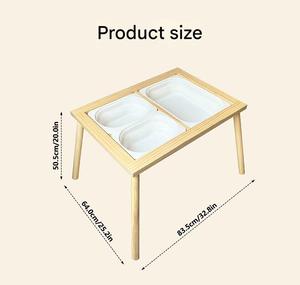 Commiki Hoạt Động Bằng Gỗ Bảng Với Bảng Vẽ Cát Khay Nước Ngoài Trời Chơi Bàn Với Lưu Trữ Bãi Biển Đồ Chơi Thiết Lập Cho Trẻ Em Trẻ Mới Biết Đi - Product Image 5