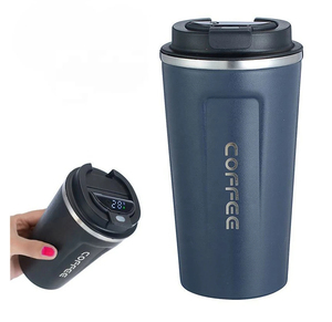 Taza de Viaje Inteligente Portátil al por Mayor, Vaso Térmico de Acero Inoxidable con Pantalla de Temperatura, Capacidad de 380ml y 510ml - Product Image 1