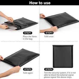 Paquete de 4 Bolsas Grandes Resistentes al Fuego y al Agua, Protector de <span class=keywords><strong>Llaves</strong></span> RFID <span class=keywords><strong>para</strong></span> Teléfonos, Tabletas y <span class=keywords><strong>Llaves</strong></span> de Auto, Gran Venta - Product Image 4