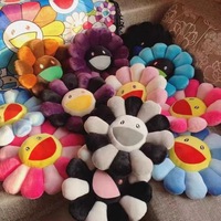 Fabricant de jouets en peluche personnalisés Jouets en peluche Oreiller tournesol coloré Ornement tendance Jouet en peluche coussin de canapé