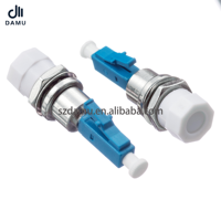 Adaptor Serat Optik DAMU LC/UPC ke FC/UPC Singlemode 1260-1650nm Tahan Lama 1000 Flange Coupler untuk Jaringan FTTH/FTTB/FTTX