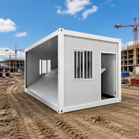 Maison mobile préfabriquée de haute qualité, écologique, résistante aux intempéries, en panneaux sandwich, pliable, type tiny house