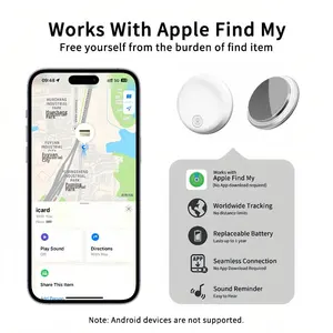 Localizador GPS Antipérdida para Mascotas, Compatible con Airtag, Certificado por Apple MFi, Navegación con una Sola Tecla, Búsqueda por Sonido, Material ABS, Modelo AK-28 - Product Image 3