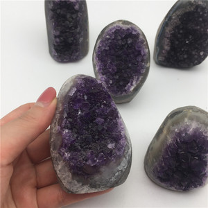 Geode di <span class=keywords><strong>Ametista</strong></span> all'ingrosso, Cluster di Cristallo, Quarzo <span class=keywords><strong>Viola</strong></span>, <span class=keywords><strong>Pietra</strong></span> da Tavolo per Feng Shui - Product Image 5