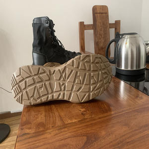 <span class=keywords><strong>Botas</strong></span> de Cuero de Media Caña Tácticas de Combate con Punta de Acero para Hombre y Mujer, Zapatos de Seguridad para Senderismo en Desierto - Product Image 6