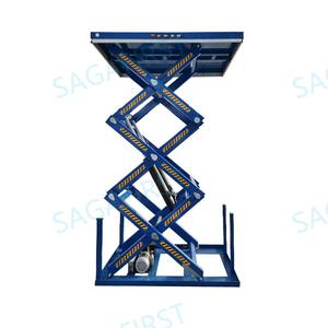 Meja Angkat Gunting <span class=keywords><strong>Manual</strong></span> Mini untuk Laboratorium dengan Kapasitas Beban 1000kg, <span class=keywords><strong>Elevator</strong></span> Kargo Lantai Mezzanine Bengkel, Paling Andal, Bersertifikasi CE ISO - Product Image 5
