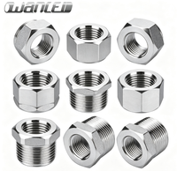 Bushing Pengurang Pipa Bulat Tempa Berulir NPT Baja Karbon ASME B16.11 ASTM A105 Tekanan Tinggi 50mm Industri