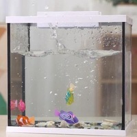 Yaxin Jouets de bain interactifs pour aquarium, poissons robots colorés, étanches, qui s'activent dans l'eau et qui brillent pour les enfants