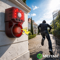 Système d'alarme radar MEIYAN pour la ferme, détecteur de mouvement extérieur et dissuasif pour animaux, alarme anti-chien aboyant 120 dB, direct usine