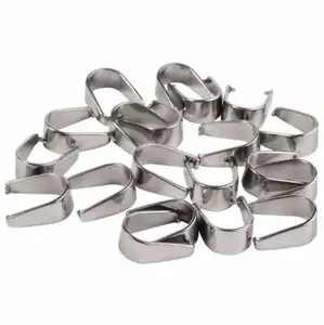 Ganchos de acero inoxidable para colgante de collar, broches, Clips, colgantes, conectores, accesorios de joyería