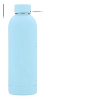 Fabrika Çift Cidarlı Vakumlu Yalıtımlı Gıda Sınıfı Paslanmaz Çelik Sızdırmaz BPA İçermeyen 500ml Silikon Saplı Matara