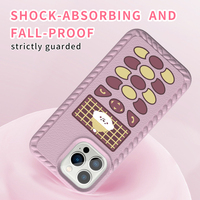 Coque de téléphone portable mignonne en EVA avec design à touches analogiques pour iPhone Xr Xs 11 12 13 14 15 16 Pro Max pour filles