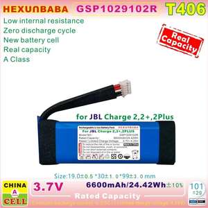 [T406] JBL hoparlör şarj 2 2 + 2 artı Charge2 Charge2 + Charge2plus için 3.7V 6600mAh JBL 1029102r polimer Li-Ion pil - Product Image 3