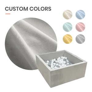 <span class=keywords><strong>Piscine</strong></span> à balles carrée intérieure écologique avec rembourrage en mousse à mémoire de forme pour bébé, aire de jeux douce - Product Image 4