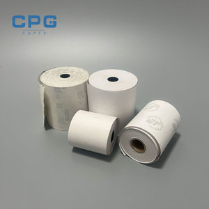 Papier thermique à faible poussière, directement de l'usine, 80x76mm, 70gsm, résistant aux hautes températures, pour les stations-service et les bornes de paiement de parking - Product Image 1