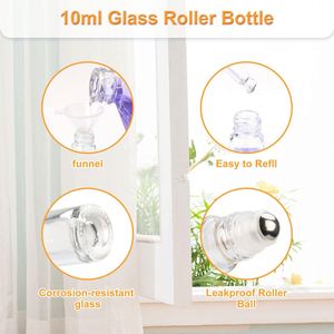 Wholesale Clear Glass <b>Perfume</b> <b>Bottles</b> 3ml/<b>5ml</b>/10ml Roll-On Stainless Steel Roller for Screen Printing Recyclable for Essential - Product Image 3
