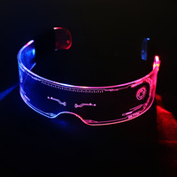Nouvelles Lunettes LED Rechargeables Tech pour Festival de Musique, Soirée, Danse, Punk, en Acrylique, Éclairage Décoratif Extérieur, Noël