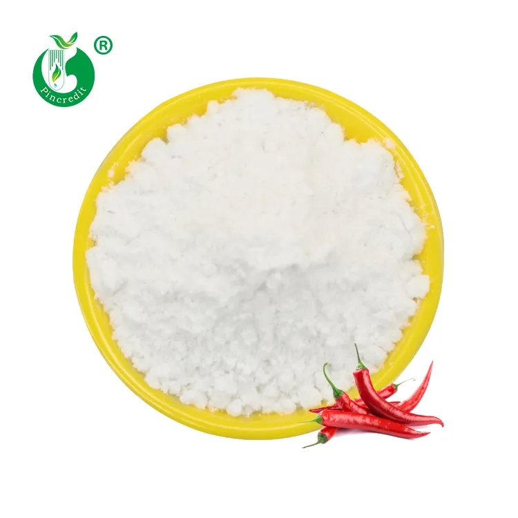Comprar 95% de grado de alimentos a granel 100% de extracto de Chile Natural puro capsaicina en polvo/polvo sintético capsaicina