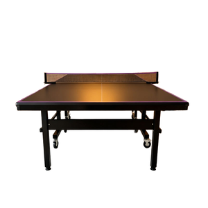 <span class=keywords><strong>Table</strong></span> de tennis de <span class=keywords><strong>table</strong></span> intérieure noire pliable mobile de 25mm avec lignes roses Construction en MDF durable - Product Image 6