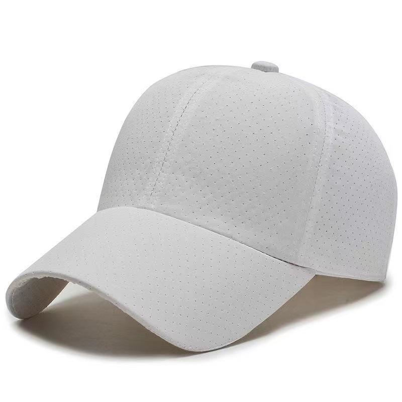 Gorra de béisbol de tablero ligero-blanco