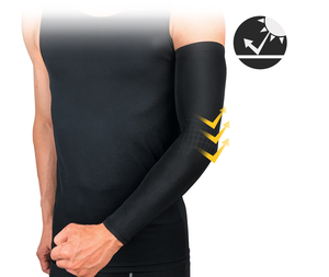 Custom Men Gym Running gomito compressione protettiva basket <span class=keywords><strong>pallavolo</strong></span> calcio Sport Uv Sun ciclismo Ice Silk Cool Arm Sleeve - Product Image 6