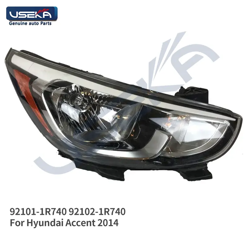 OEM 92101-1R740 USEKA Halogen Car Head Lamps Assembly For Hyundai Accent