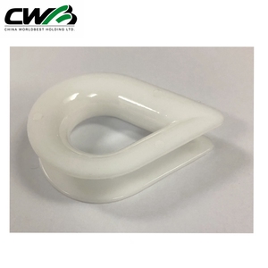 Dedal de plástico blanco para cuerdas de alambre, 12mm, 16mm, disponible - Product Image 2