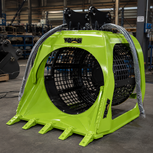 Godet de criblage rotatif multifonctionnel pour excavatrice, pour sable et gravier, cage de criblage hydraulique pour excavatrices de 5 à 25 tonnes, poids 500 kg - Product Image 1