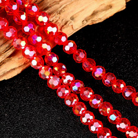 Manik-manik Kristal AB 32 Facet Berkilau Tinggi 4/6/8/10mm Manik-manik Kaca Bulat Iridescent untuk Pembuatan Perhiasan Gelang Kalung Tren SS2026