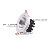 Spot LED encastré au design moderne pour hôtels Spot LED encastré en aluminium avec projecteur de plafond à base GU10
