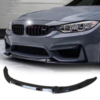 Kit carrosserie aspect carbone : becquet arrière, lèvre de pare-chocs avant CS et accessoires de tuning pour BMW F80 M3 F82 M4 F83 2015-2019
