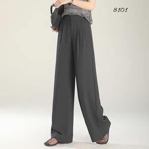 <span class=keywords><strong>Pantaloni</strong></span> lunghi Casual eleganti e comodi da donna 2025 <span class=keywords><strong>con</strong></span> tasche elastiche Logo formale antirughe - Product Image 3