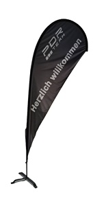 Drapeaux de plage rectangulaires personnalisés, imprimés, de qualité publicitaire, imperméables, double face - Product Image 5