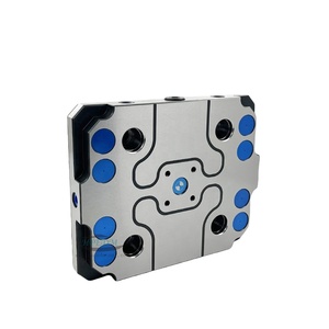 Paleta de cambio rápido de punto cero de acero de alta precisión CNC Bibo de 3, 4 y 5 ejes para espaciado de 96 mm, para tornillo de banco autocentrante He-khdz9 - Product Image 3