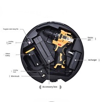 Ensemble d'outils de matériel de maintenance de kit d'outils circulaires de combinaison de perceuse électrique multifonctionnelle portative